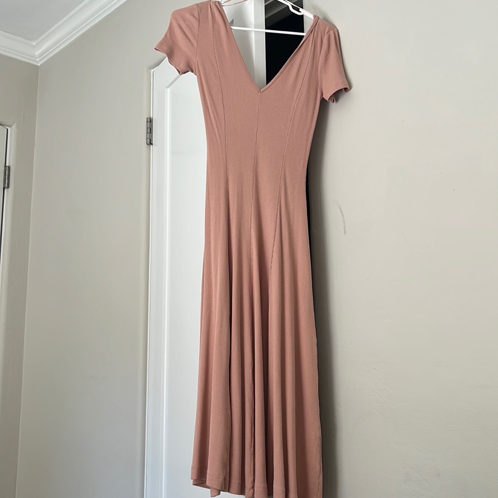 Zara Pink Midi Dress Size Small